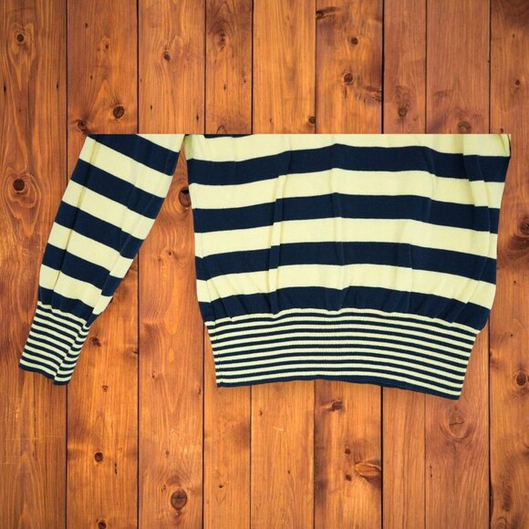 Vintage Izod Women's Striped Layered Sweater Size Large Made in‎ Japan - Picture 5 of 5